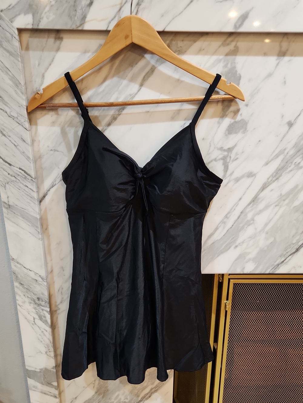 Shore Shapes Black Swim Dress